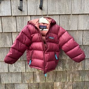 Patagonia Maroon and Rose Puffer Vest